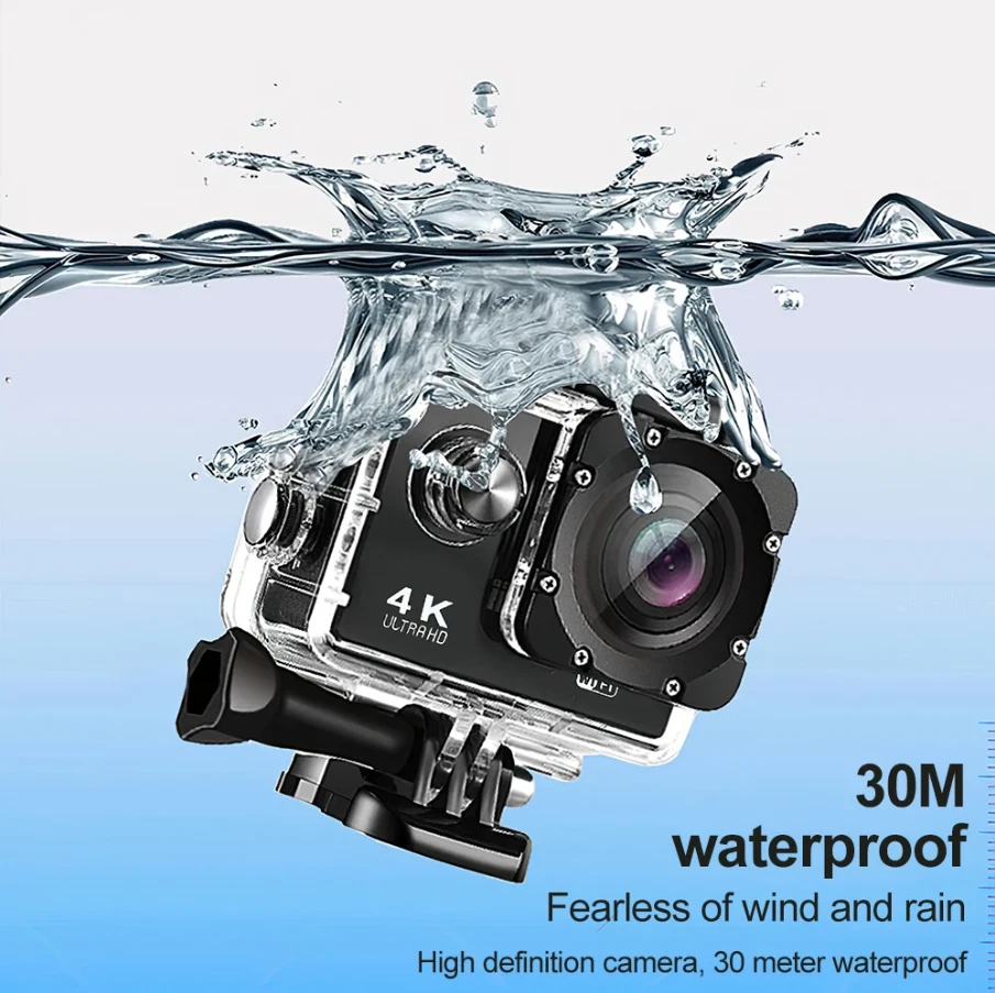 4K Action Camera Sport Video Underwater Waterproof Camera Wifi Remote For Go Pro - Image 2 of 4