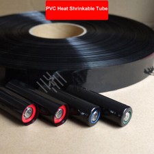 Ø4~127mm Black PVC Heat Shrinkable Tube Wrap Battery Insulation Sleeve Protector