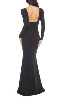open lace back dress Dress The Population Kai Gown - Blue