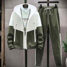 Men Tracksuit Hoodies Sets Male Jackets Pants 2Piece Sets Sports Suit