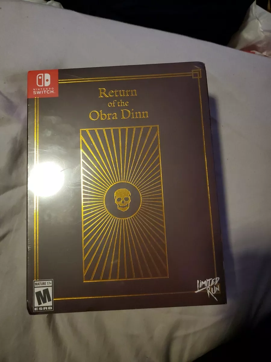 Return of the Obra Dinn Nintendo Switch 2021 Collectors edition sealed limite