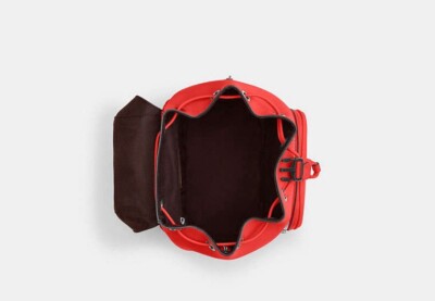 ☂️?Coach Pace☄️SMALL ☄️Backpack Silver/Miami Red  display picture 1