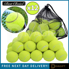 12 x TENNIS BALLS HIGH QUALITY SPORTS OUTDOOR CRICKET BEACH DOG FETCH TOY BALL