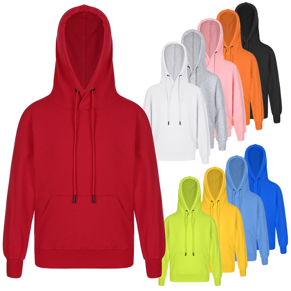 US Niños Niños Sudadera con Capucha Manga Larga Color Sólido Sudadera Prendas para el torso con Bolsillos Prendas de abrigo Foto 4 de 4