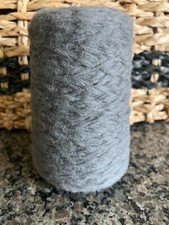 Semi-SOFT Grey cone Peruvian Alpaca/Merino/Nylon yarn 4weight 7oz