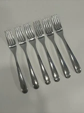 Ciroa Dinner Forks 7-1/4” Stainless Steel 18/10 Flatware Set Of Six