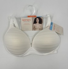 NEW Warner's White Wireless Life T-Shirt Bra Size 36C