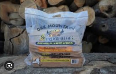 Oak Mountain Kiln Dried Bagged Firewood .75 Cuft 18-20lbs
