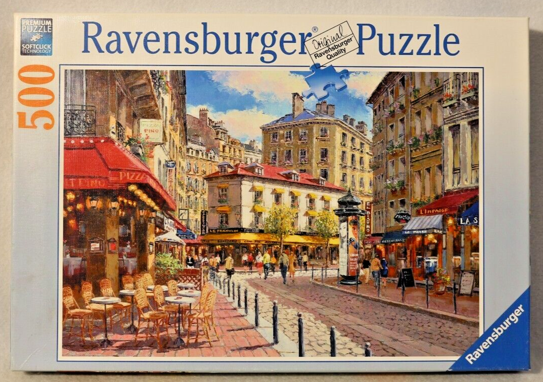 Sam Park 500-Piece Quaint Shops Puzzle by Ravensburger #141166 - Vintage Storefronts Jigsaw