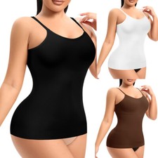 Women Tummy Control Compression Cami Tank Top Slimming Body Shaper Vest Camisole