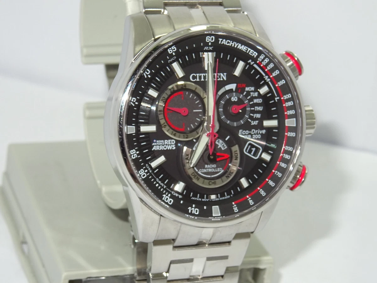 citizen eco drive mens red arrows watch AT4120 51E eBay