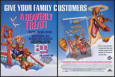 ALL DOGS GO TO HEAVEN 2__Original 1996 Trade print AD / promo__