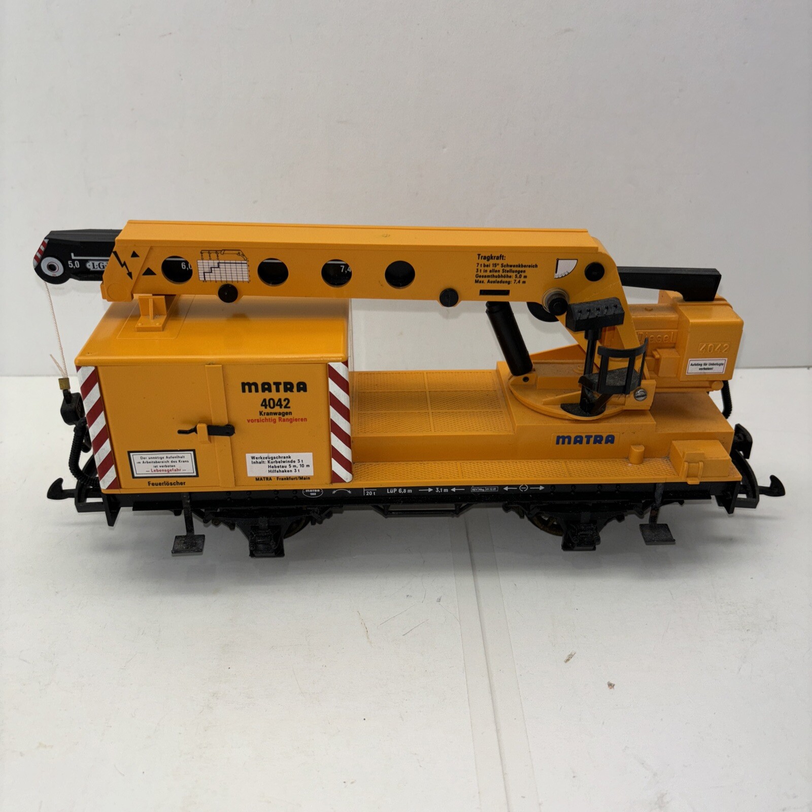 LGB G Scale 4042 Matra Construction Crane Car for sale online | eBay 