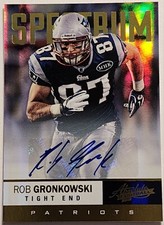 Rob Gronkowski Auto Numbered To 75!