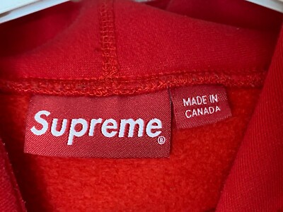 SUPREME BOX LOGO BOGO HOODIE SWEATSHIRT FW17 RED SIZE M | eBay