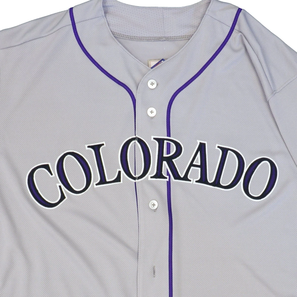 Colorado Rockies Majestic Road Authentic Collection Flex Base Team Jersey - Gray