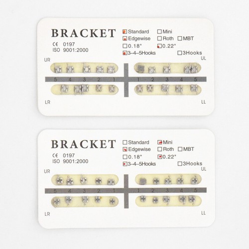 Dental Bracket Ultradünner Monoblock MIM Edgewise ROTH MBT 022 018 345 Haken - Bild 17 von 48