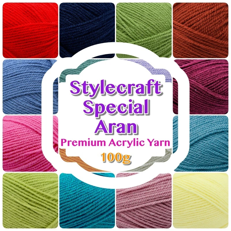 Stylecraft SPECIAL ARAN Weight Premium Acrylic Knitting Crochet Wool 100 gram