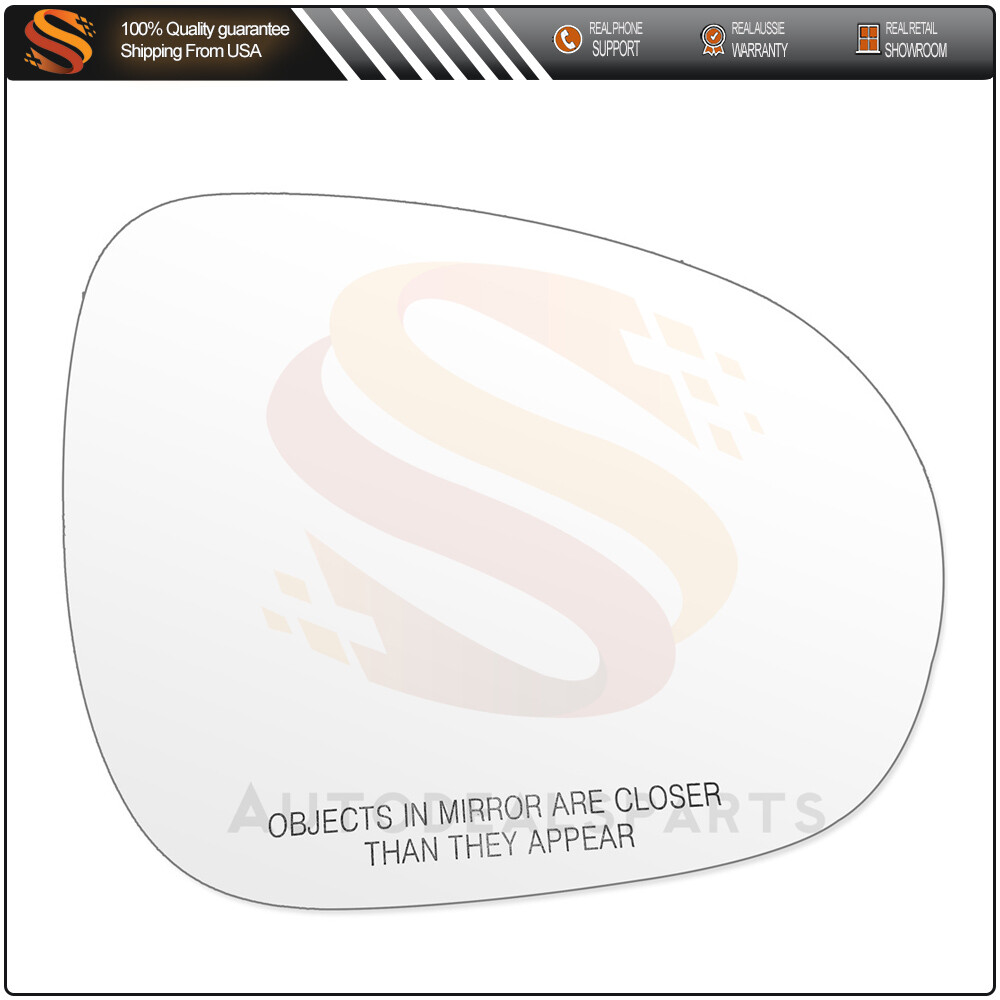 Door Convex Mirror Glass W/Plate Fit For 2016-19 FIAT 500X(5F) Passenger Side