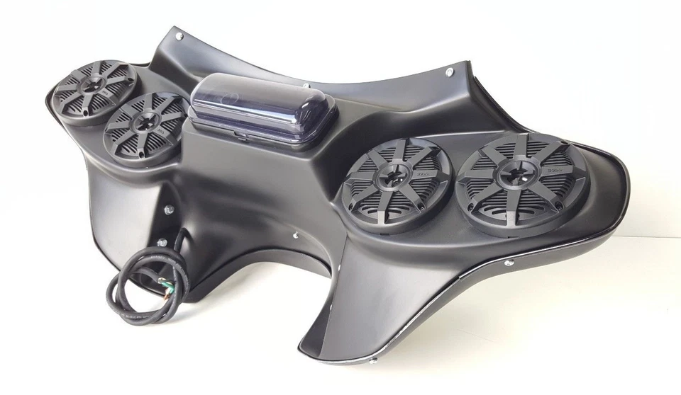 Harley Davidson Batwing Fairing Stereo & 5 1/4 Setup Softail Fatboy Heritage - Image 2 of 3