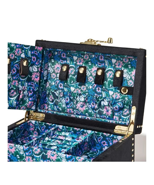 ANNA SUI x Francfranc Jewelry Box S Black Dark Red Velvet Storage