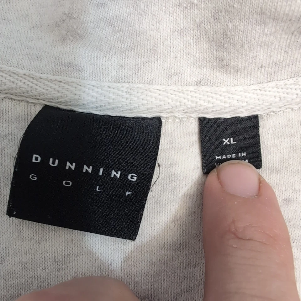 Suéter masculino Dunning Golf 1/4 com zíper XL suéter abajur poste logotipo cintura ajustável - Imagem 2 de 4