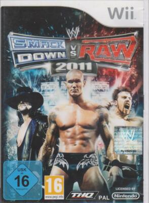 Nintendo Wii Wii-U SMACKDOWN VS RAW 2011 WWE Top Zustand