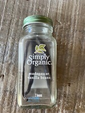 Simply organic Vanilla Beans whole cooking Madagascar baking best bean glass jar