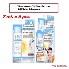 ClearNose Hybrid sunscreen UV Sun Serum SPF50+PA++++,light,doesn't clog/7mlx6pcs