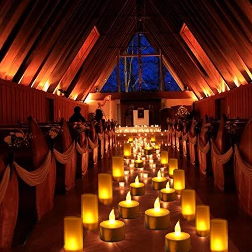 Wiederaufladbare LED Kerzen 12Stk Flammenlose LED Batteriebetriebene Flackern... - Bild 2 von 4