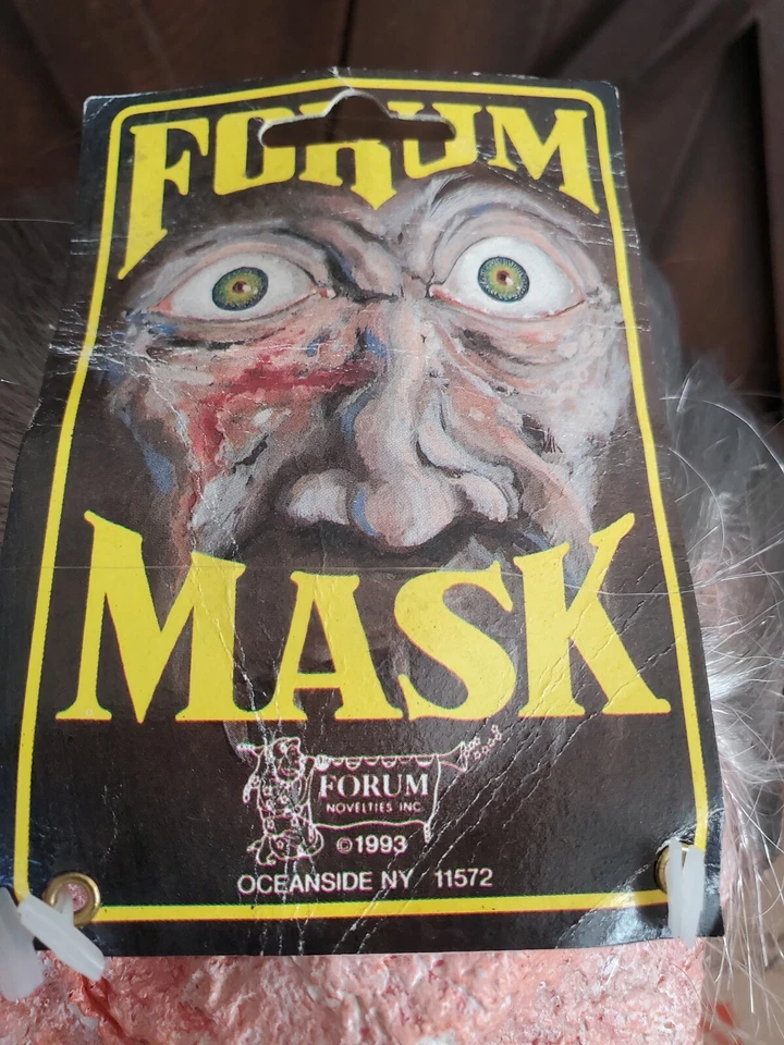1993 Forum Novelties Halloween Mask New scary female corpse death skull vintage - Image 2 of 4