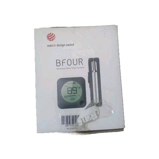 Bfour Wireless Meat Thermometer Reddot Design Award Open Box Condition