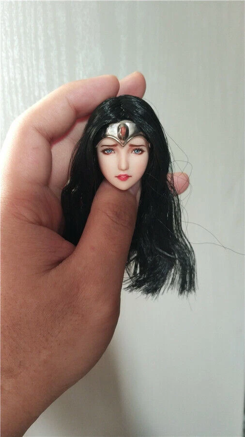 Cabeza esculpida de mujer maravilla de 1:6 para muñeca cuerpo figura Obitsu PH LD UD de 12 pulgadas Foto 2 de 4