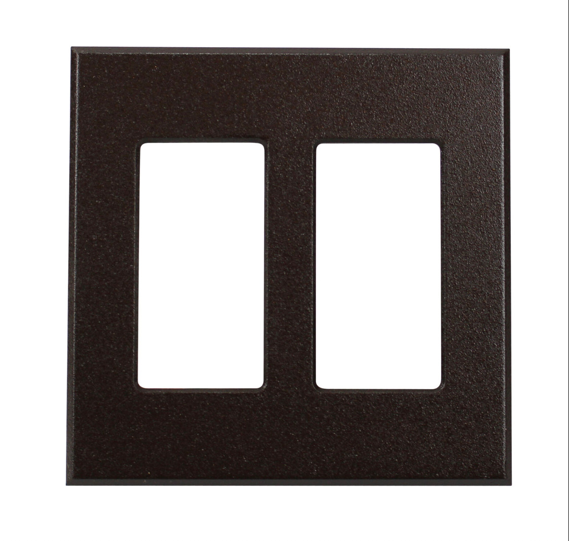 S Lightolier Controls Com-fp2 Brown  Wall Plate Pack Of 2