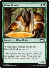 Heavy Play, English MTG Regular Rhox Oracle Core Set 2019 Magic the Gathering