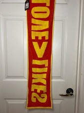 NEW Zumba Fitness Towel LOVE LIKES 100 Cotton Red and Yellow - Reversible