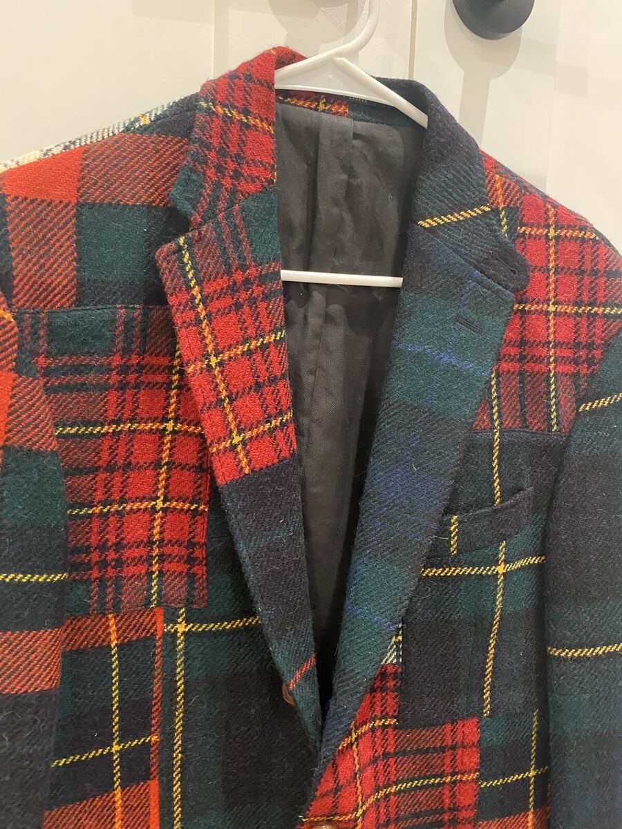 RARE RL67 Polo Ralph Lauren Patchwork Tweed Slim Sport Coat RARE RL67 Polo Ralph Lauren Patchwork Tweed Slim Sport Coat