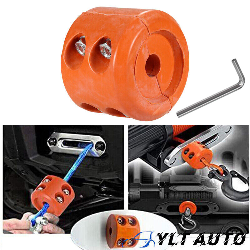 Winch Cable Hook Stopper Rubber Rope Line Saver Bump Stop ATV UTV Vehicle R0X6 eBay