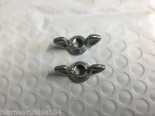 Harley Dimpled Zinc Alloy Buddy Seat Wing Nuts 5/16-18 Panhead #66387-26 '50-64