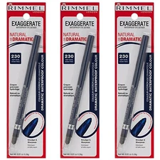 (3 Pack) New Rimmel Exaggerate Eye Definer Deep Ocean 0.009 Ounces