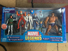 2004 Marvel Legends Fantastic Four 4 5 Figures & Poster Book ToyBiz NIB Dr. Doom