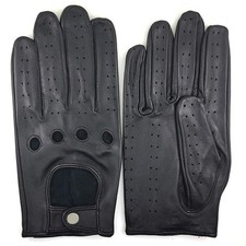 Mens Touchscreen Professional Leather Driving Gloves Unlined -Soft and Thin I...
