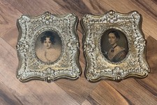 VTG Ornate Gold Guilded Frames Portrait Victorian made in USA Syroco Wood