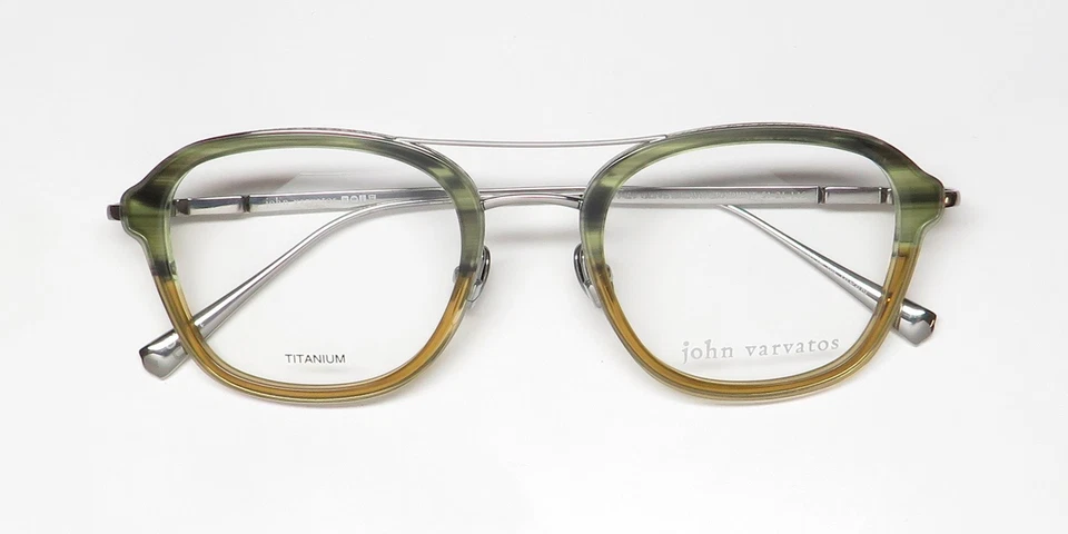 NUEVAS GAFAS JOHN VARVATOS VJV429 CUADRADAS PARA HOMBRE BORDE COMPLETO VERDE JAPÓN 51-21-145 Foto 2 de 4