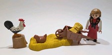 **Playmobil** Huhn H&uuml;hner Bauernhof Markt Ein Eier Henne Legehenne Bauer Heu