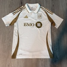 Adidas LAFC 24/25 White Away MLS Soccer Jersey Kit Youth LA Football Club 13-14