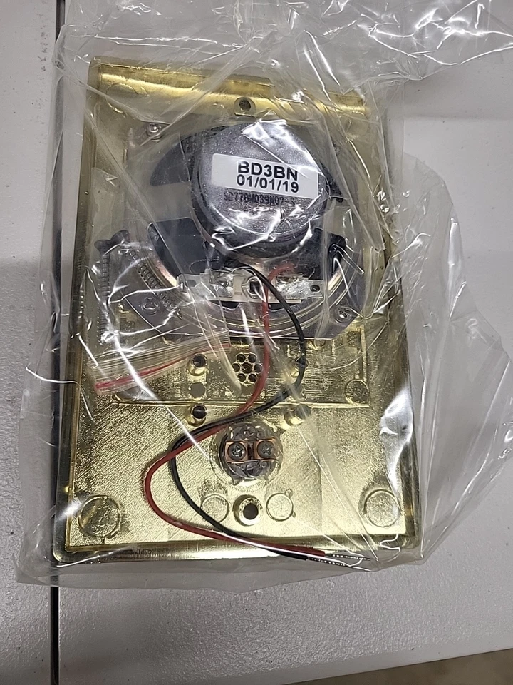 M&S System Intercom Door Station with Bell Button - Bright Brass (BD3BN) - Image 3 of 3