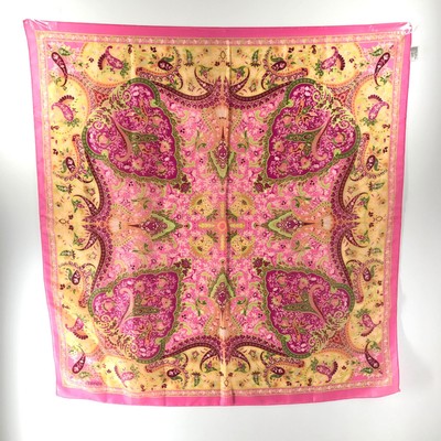 Esprit Tribe Paisley Print Polyester Shawl Scarf Pink 34''x34''