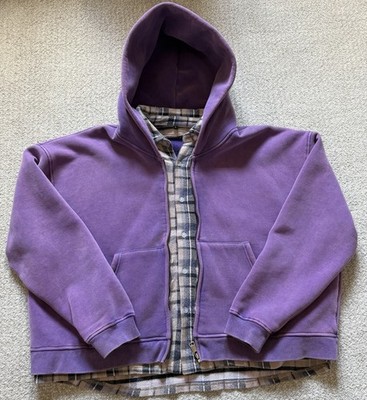 GV Gallery Raspberry Hills Washed Purple Zip Up Hoodie Size L