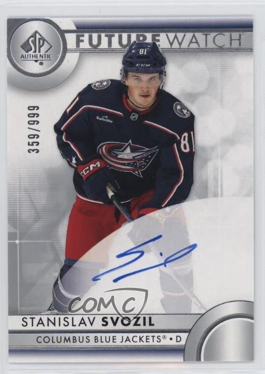 2023 SP Authentic Future Watch 359/999 Stanislav Svozil #180 Rookie Auto RC 13dl